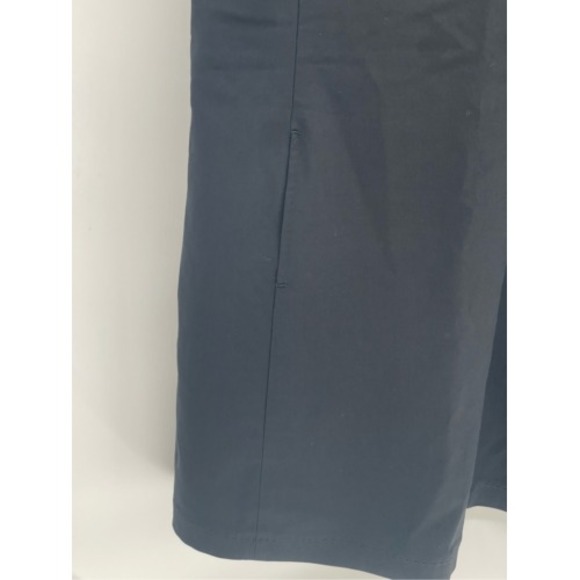 Elie Tahari Shift Dress Women Medium Knee Length Black Short Sleeve V Neck Wool - Picture 5 of 11